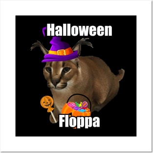 Halloween Big Floppa Meme - Caracal Cat Beloved Spooky Funny Cute Posters and Art
